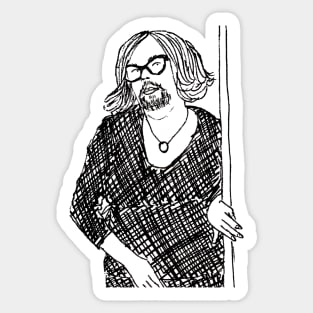 liza tarbuck - majestic beard Sticker